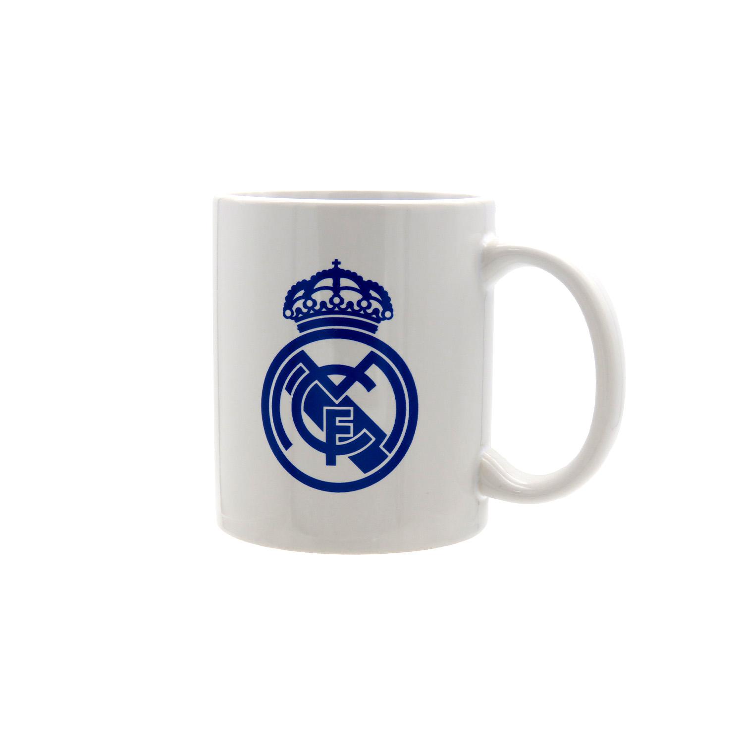 300ml Crest Ceramic Mug White/Blue Real Madrid