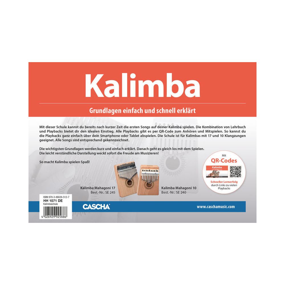 Hage Musikverlag Kalimba schnell und einfach – Thomann Ireland