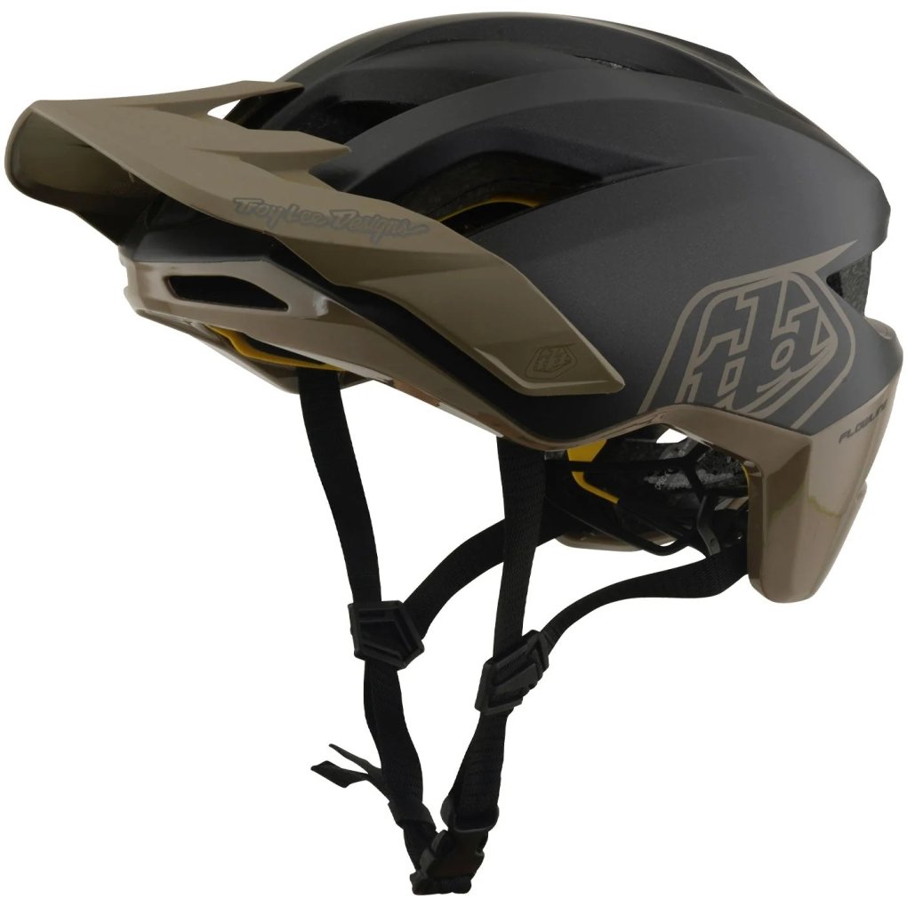 Troy Lee Designs Flowline MIPS Helmet - Point Charcoal/Timber
