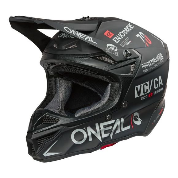 Cross O'Neal 5SRS helmet - Brand 2025 - Black / GrayRef: OL2206