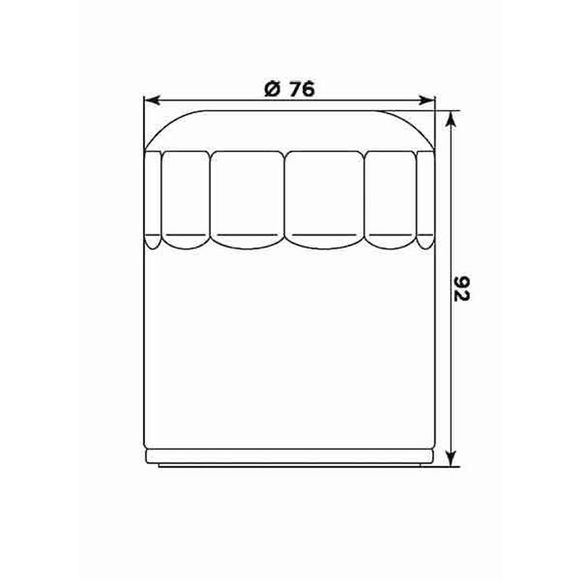 Meiwa Oil Filter 2681713 OEM TypeRef: 2681713