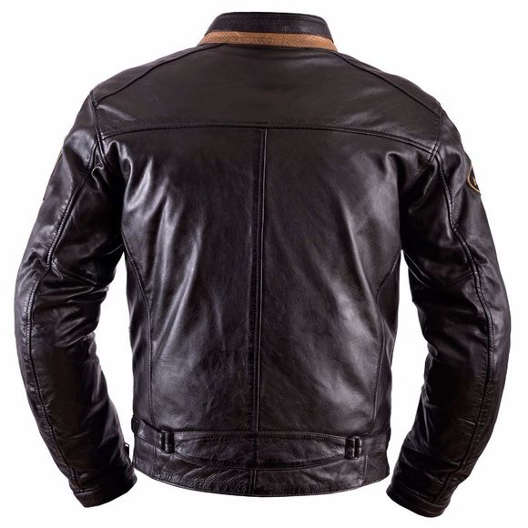 Moto Helstons Ace - Rag Brown - Brown leather jacketRef: HS0332