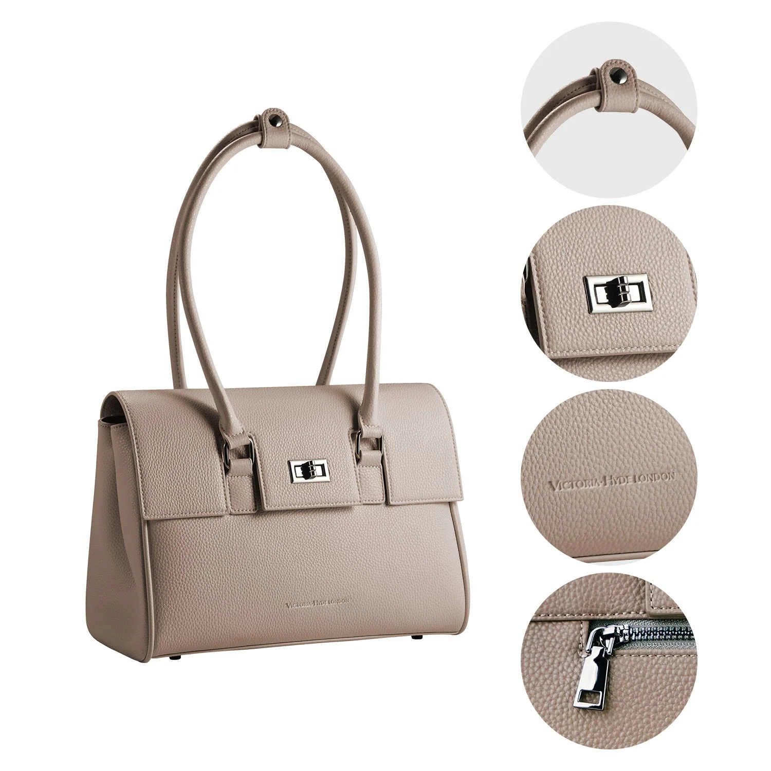Business & Laptop Handbag Jolene Small Beige