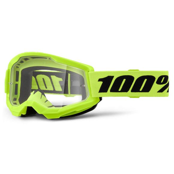 Masque cross 100% STRATA MINI - CLAIR ENFANT - JauneRef : CE1482 / 50033-00006