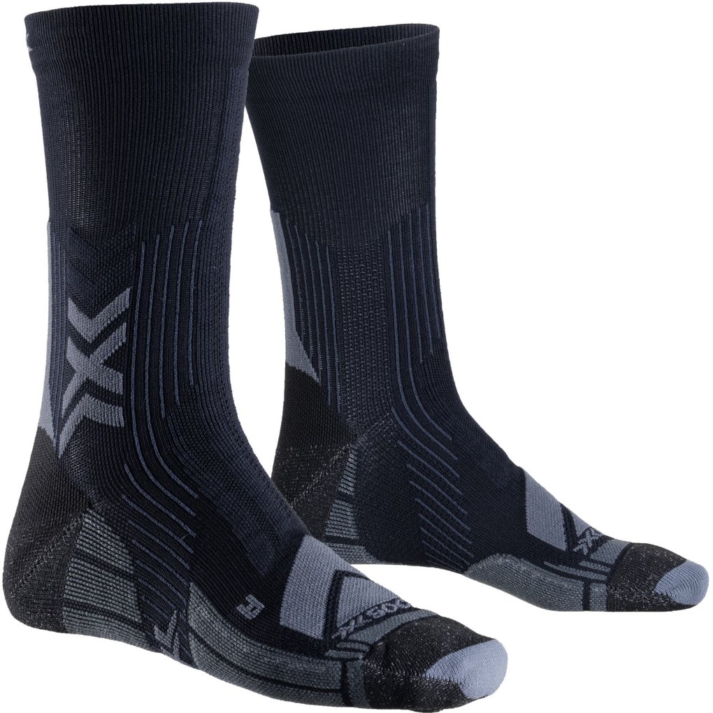 X-Socks Hike Expert Silver Crew Socks - black/charcoal