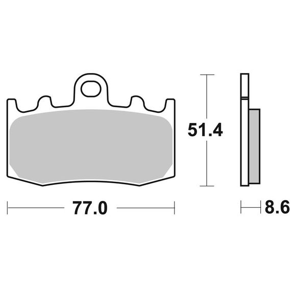 SBS 796HS Sinter Sintered Metal front brake pads (Special ABS depending on model)Ref: 796HS / 796070