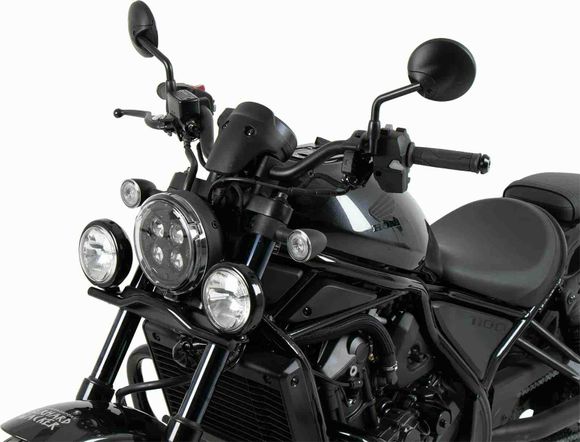 Hepco & Becker Twinlight Dual Lights (street) with mounting bracket and cable—gloss blackRef: Hbe04540A / 400998 00 01