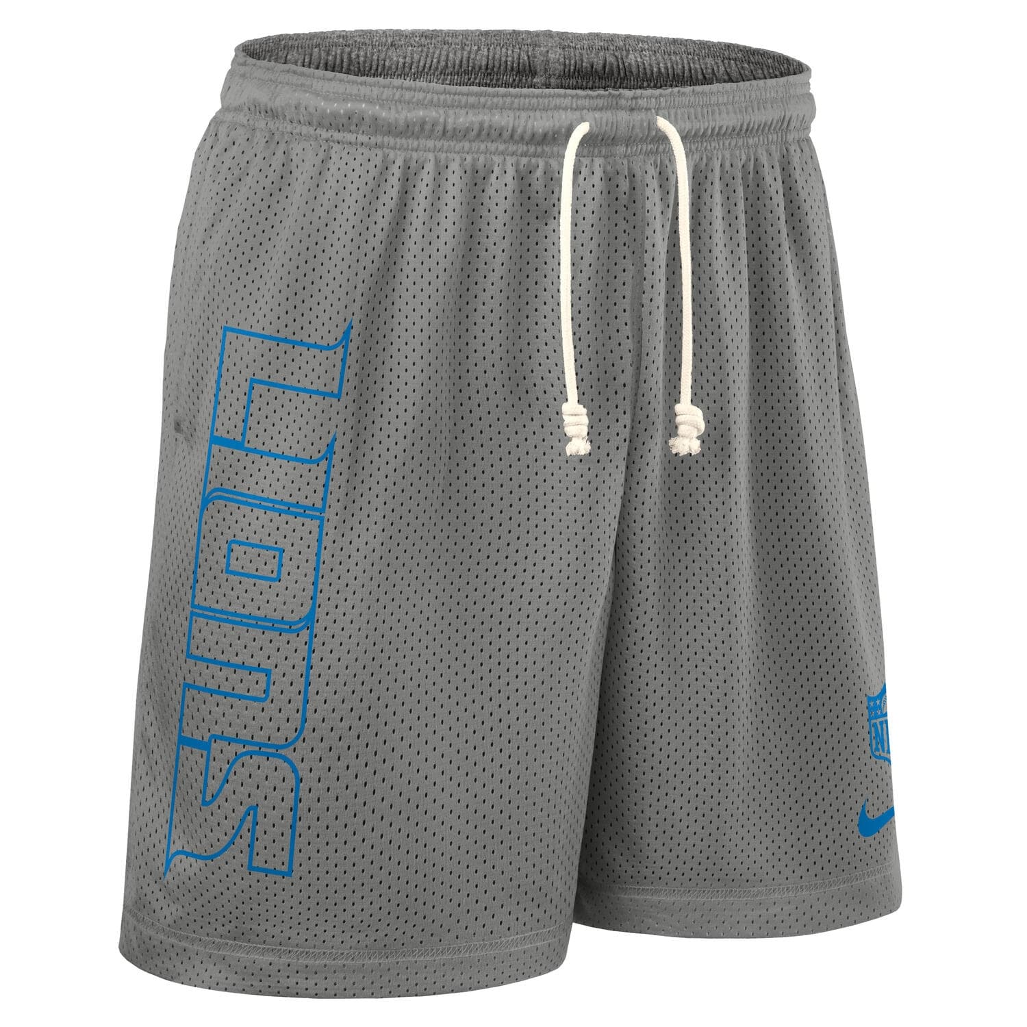 Detroit Lions 2025 NFL Sideline Reversible Mesh Nike Dri-FIT Shorts Gray