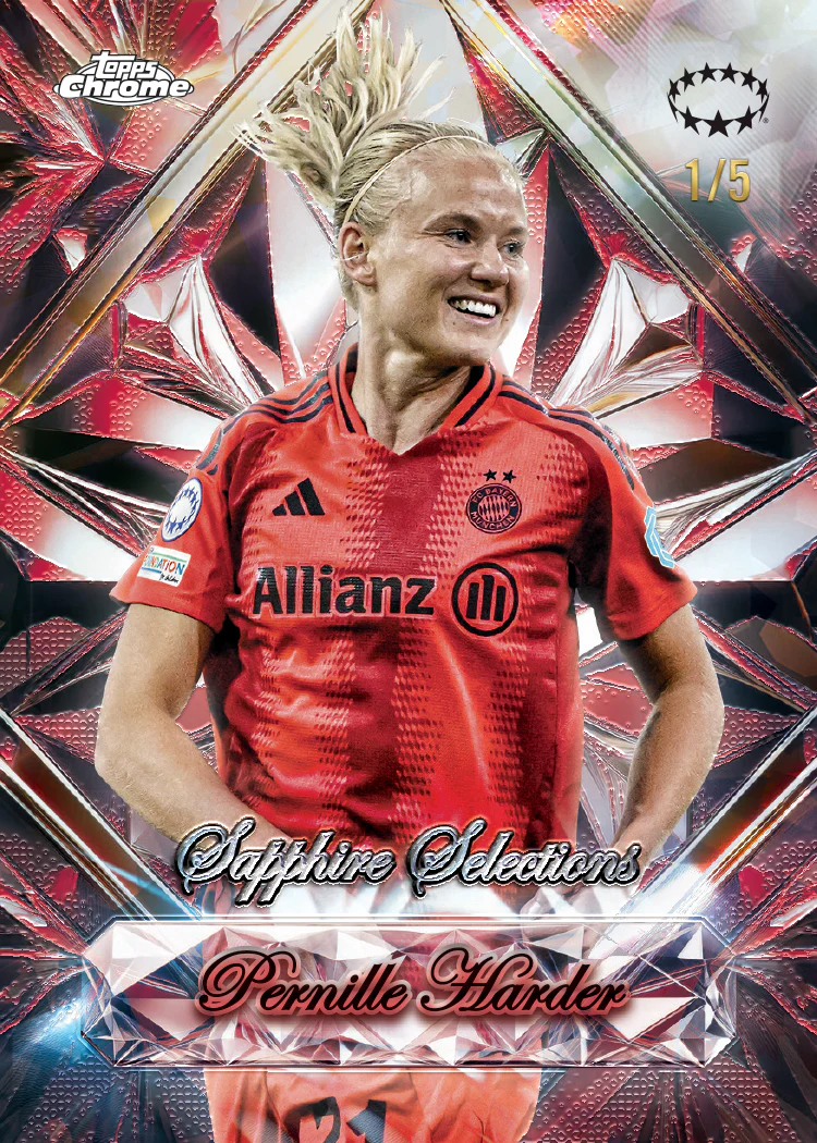 2024-25 Topps Chrome® Sapphire UEFA Women's Champions League - Hobby Box