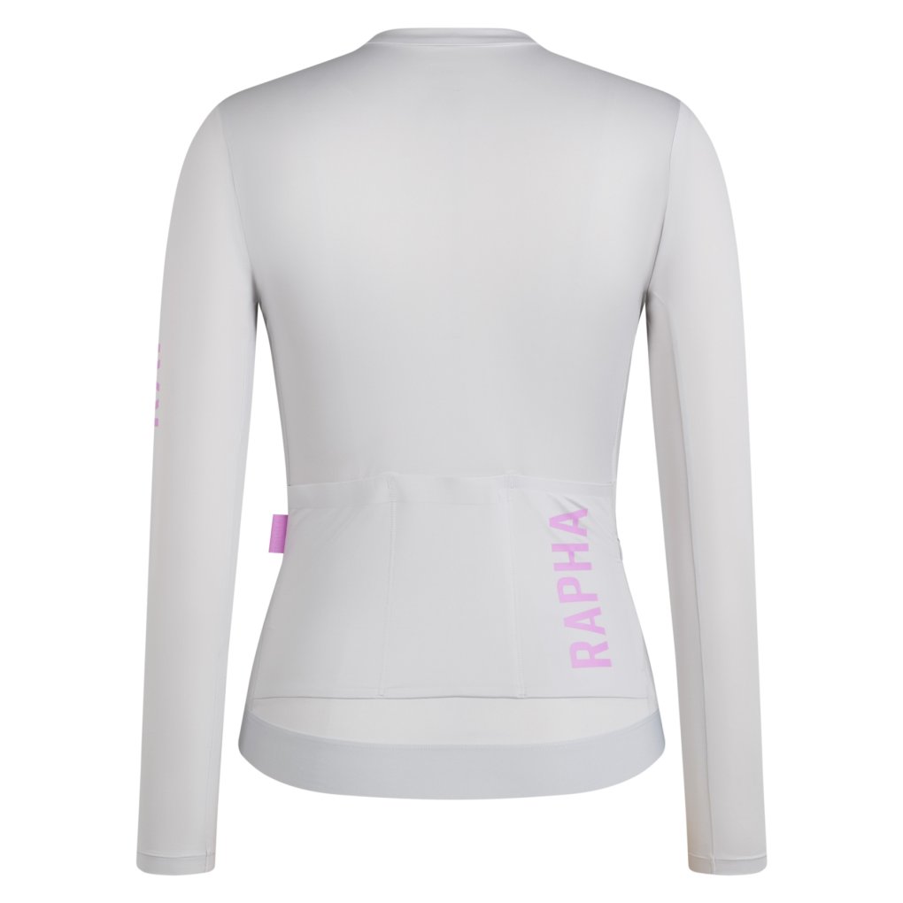 Rapha Pro Team Lightweight Long Sleeve Jersey Women - silver/quartz