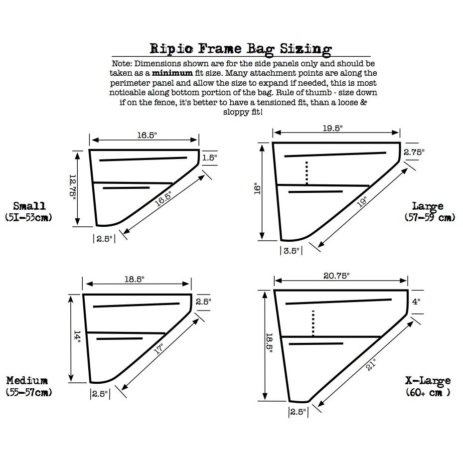 Revelate Designs Ripio EcoPac Frame Bag - X Large - 9L