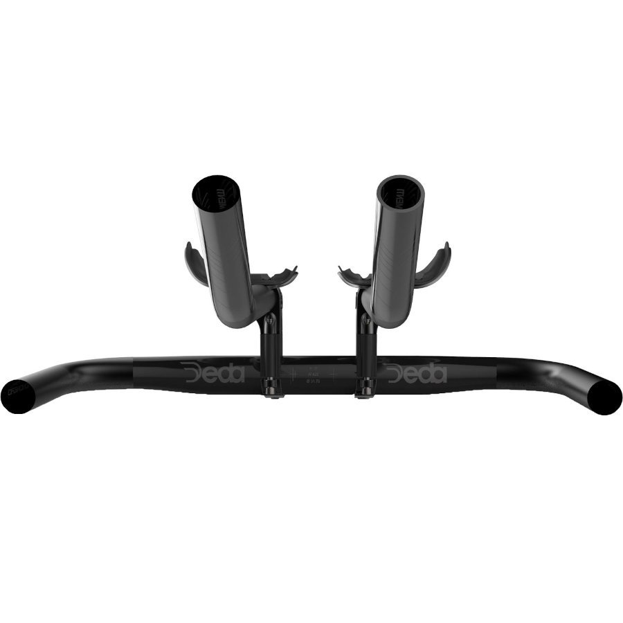 Deda Crononero Evo Time Trial Handlebar - J-Bend - polish on black (POB)