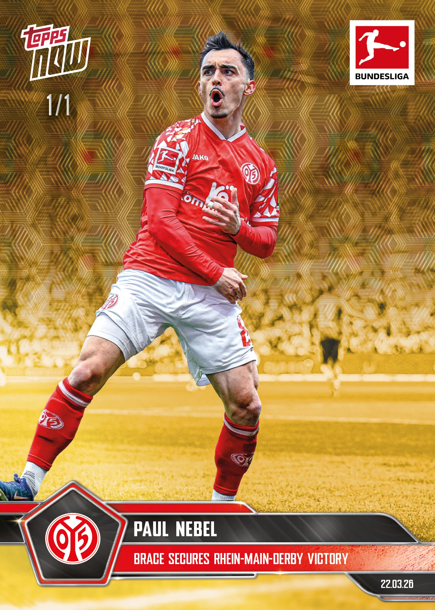 Paul Nebel - 2025-26 Bundesliga Topps NOW® - Card 154 - PR: 114