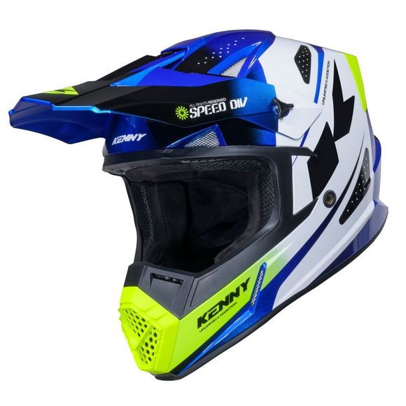 Casque cross Kenny TRACK GRAPHIC 2025 - BleuRef : KE2747