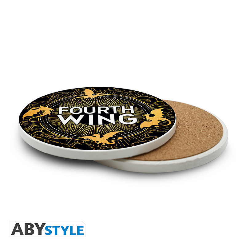 FOURTH WING Ceramic Coasters Flight of Dragons