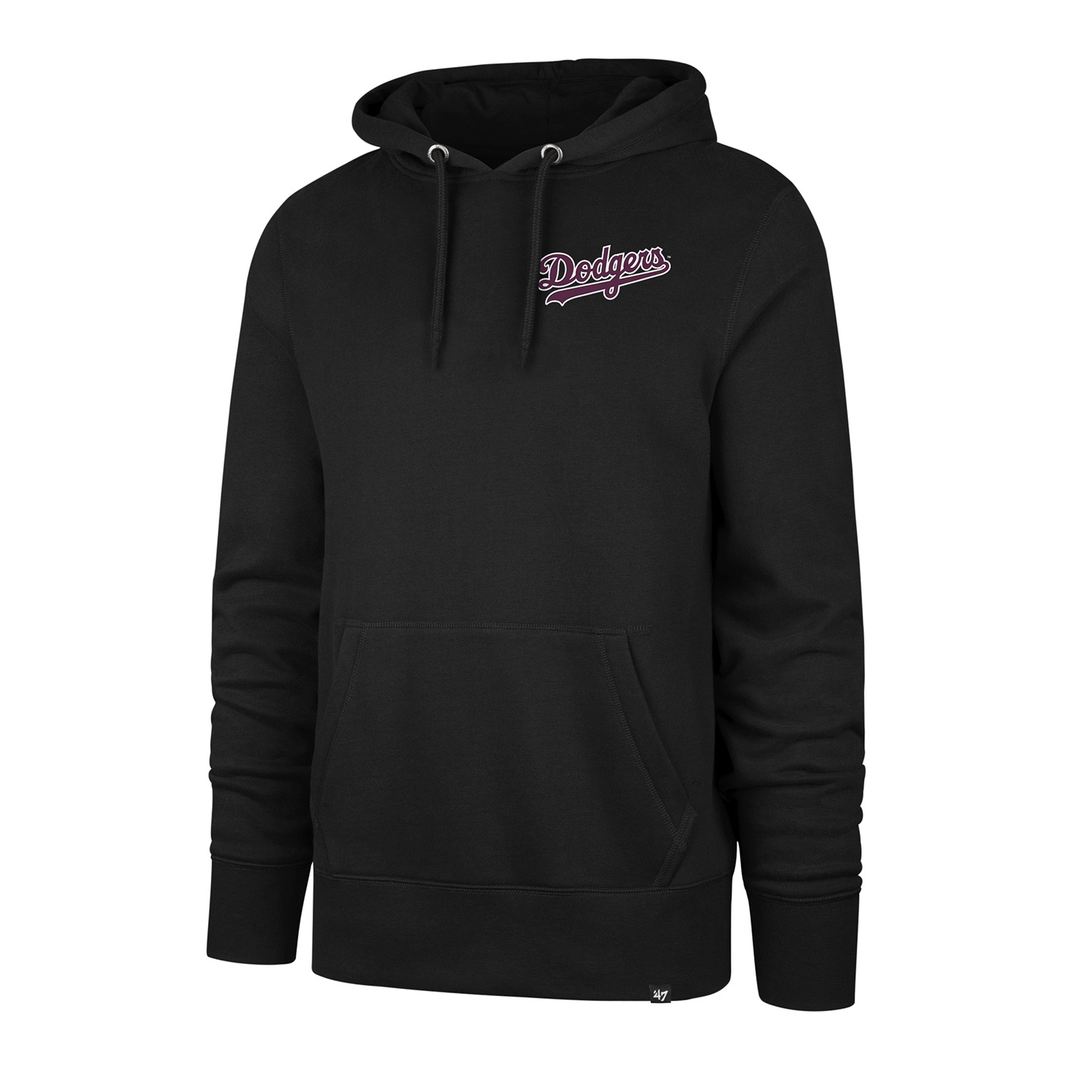 Los Angeles Dodgers Wordmark Backer '47 Burnside MLB Hoodie Black