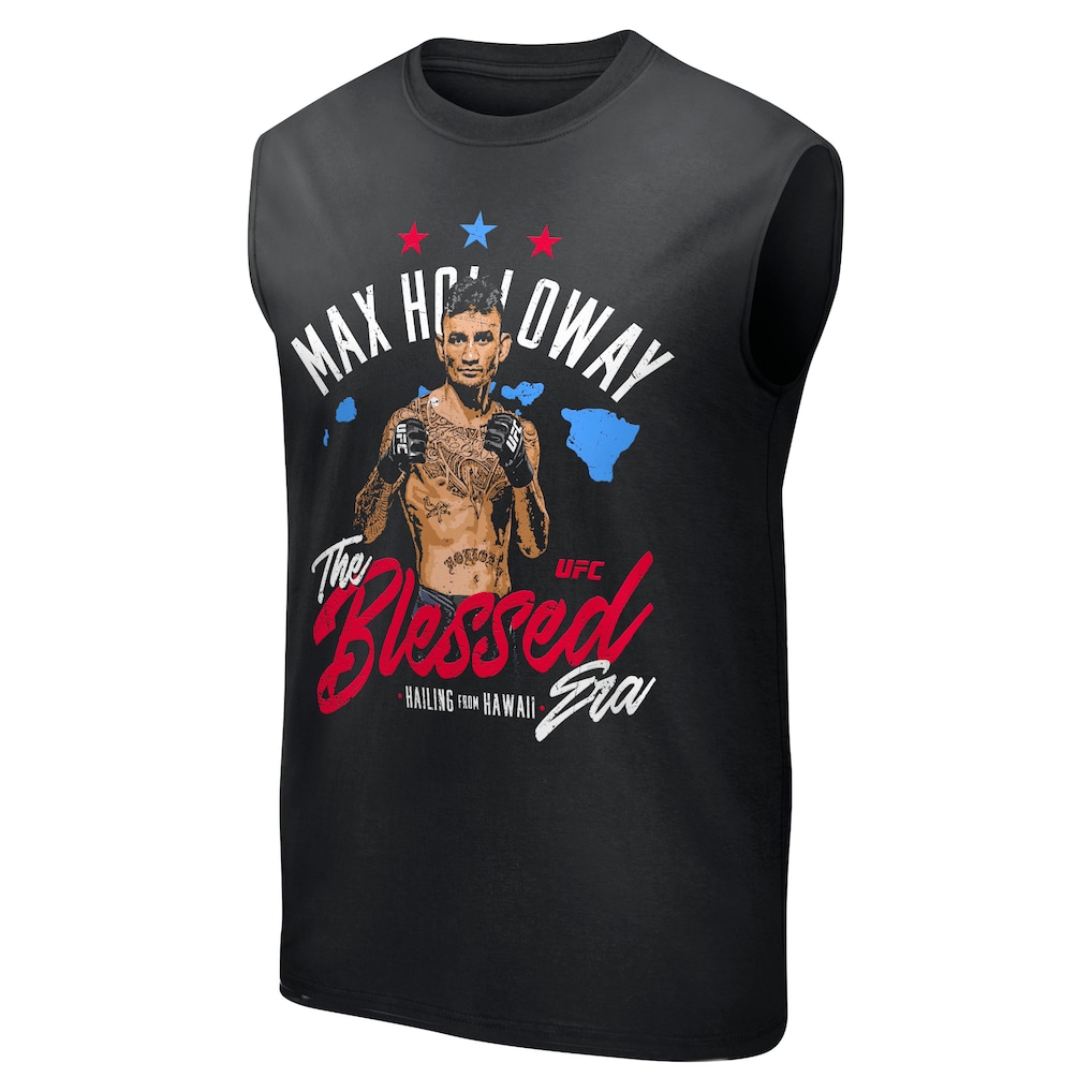 UFC Max Holloway The Blessed Hawaii Tank - Black - Mens