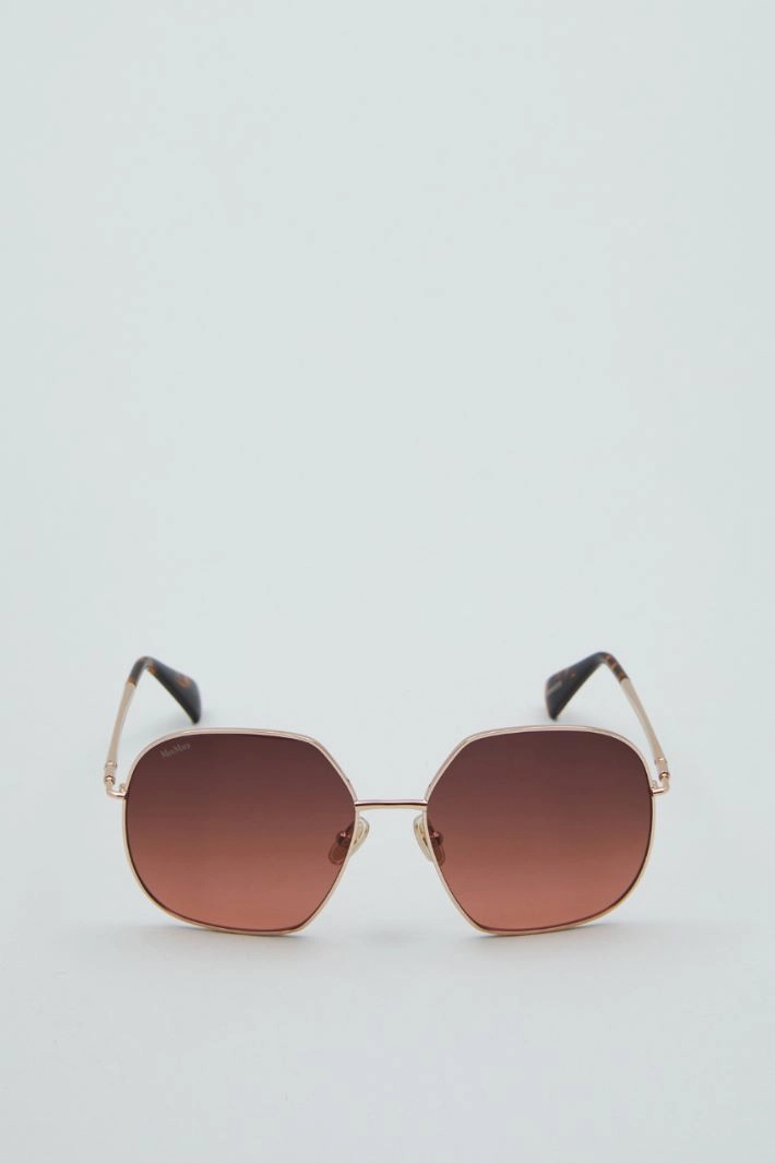 Metal sunglasses - BROWN BORDEAUX