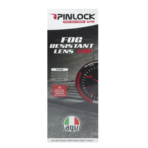 AGV RACE 3 pinlock® film - PISTA GP RR / PISTA GP R & CORSA R - ColorlessRef: Ag0643 / Kit60224-1-N