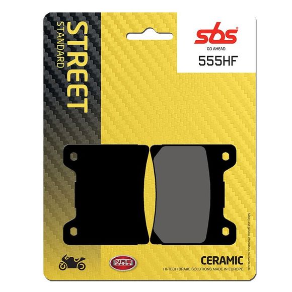 SBS 555HF Organic Front/Rear Brake Pads (Depending on Model)Ref: 555HF / 555000