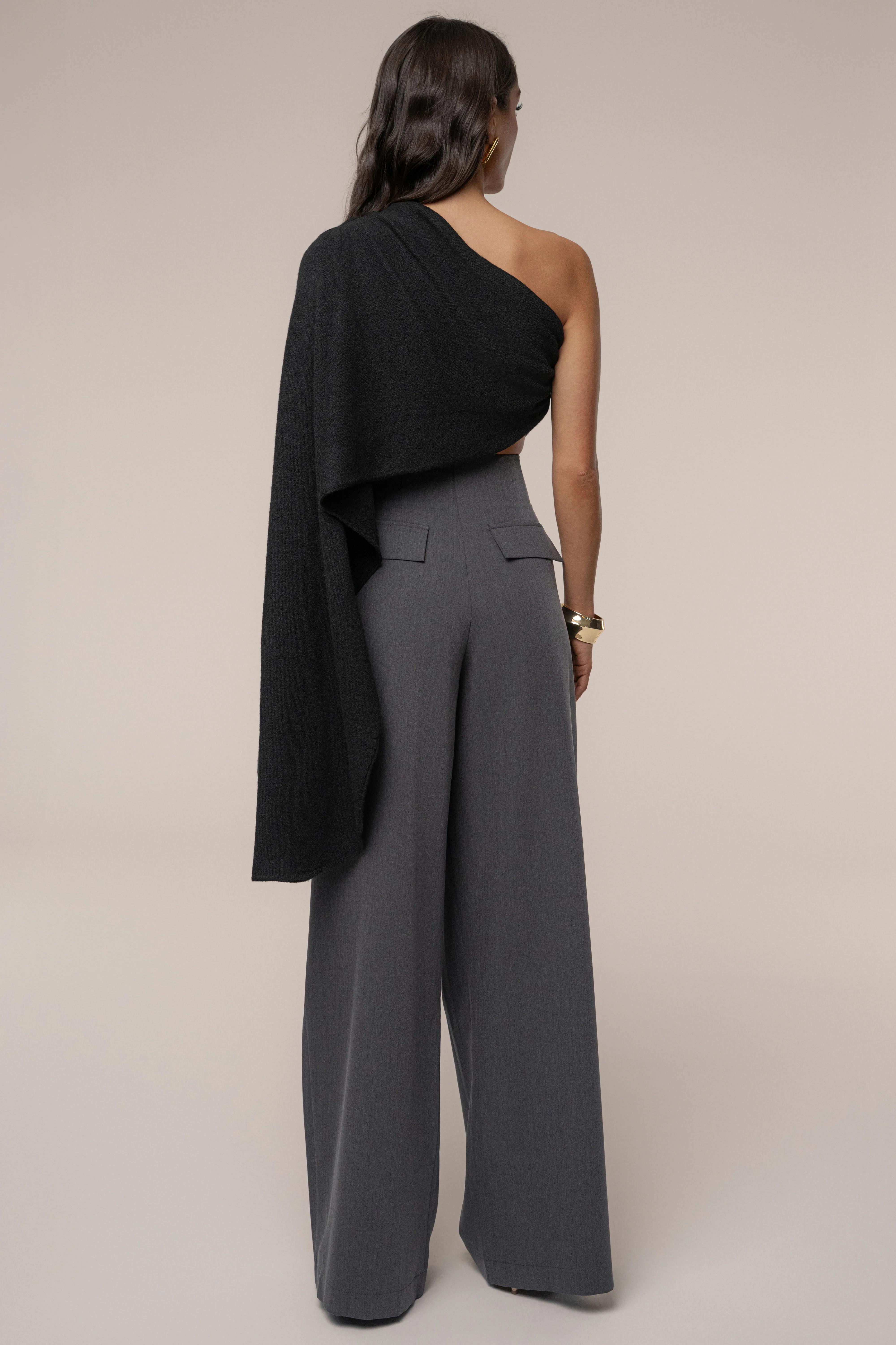 Black Capsule One Shoulder Top