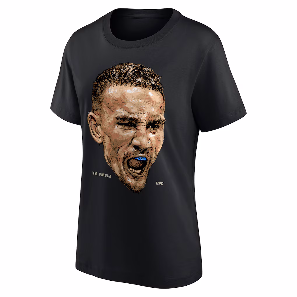 UFC Max Holloway Portrait T-Shirt - Black - Womens