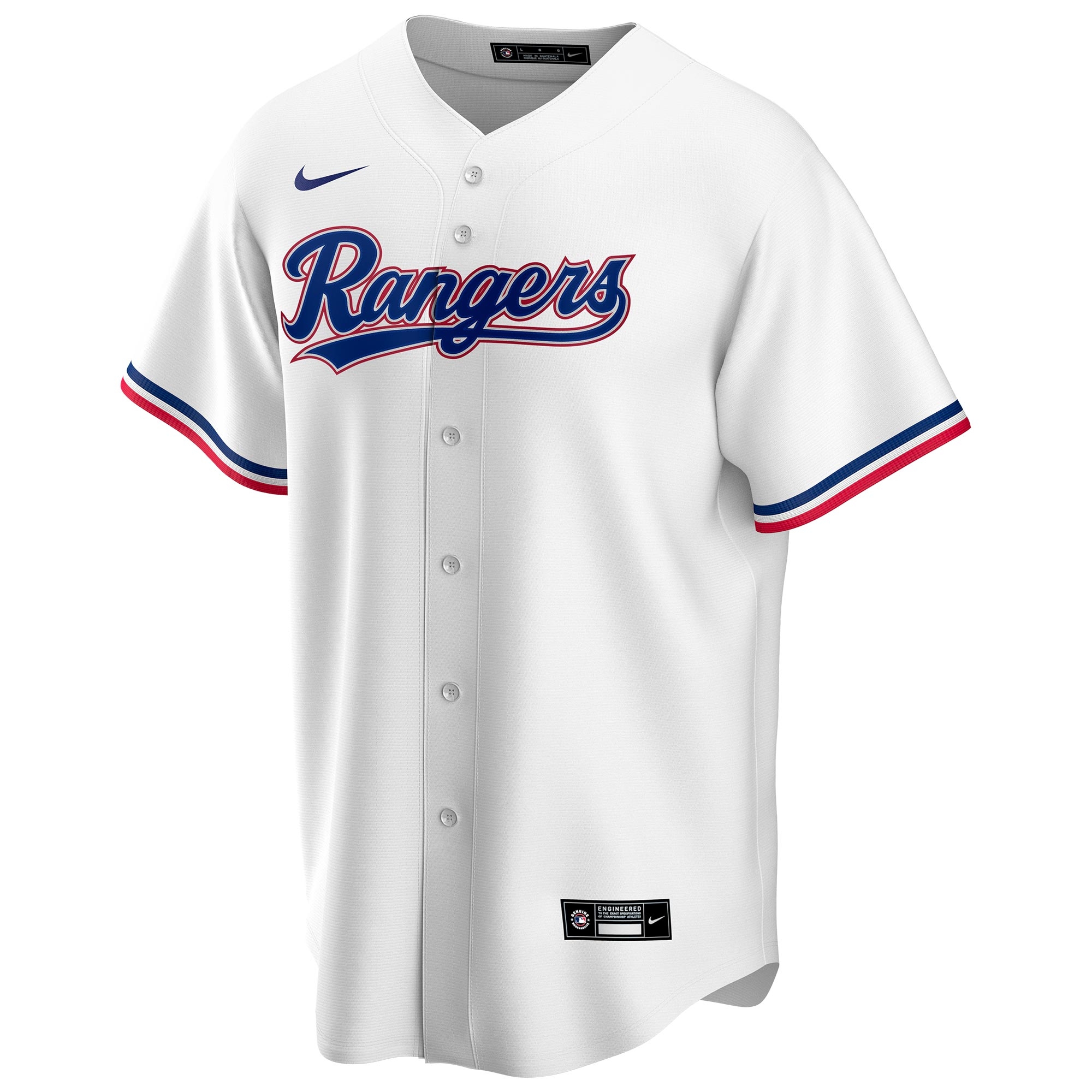 Texas Rangers Nike Replica MLB Home Jersey White