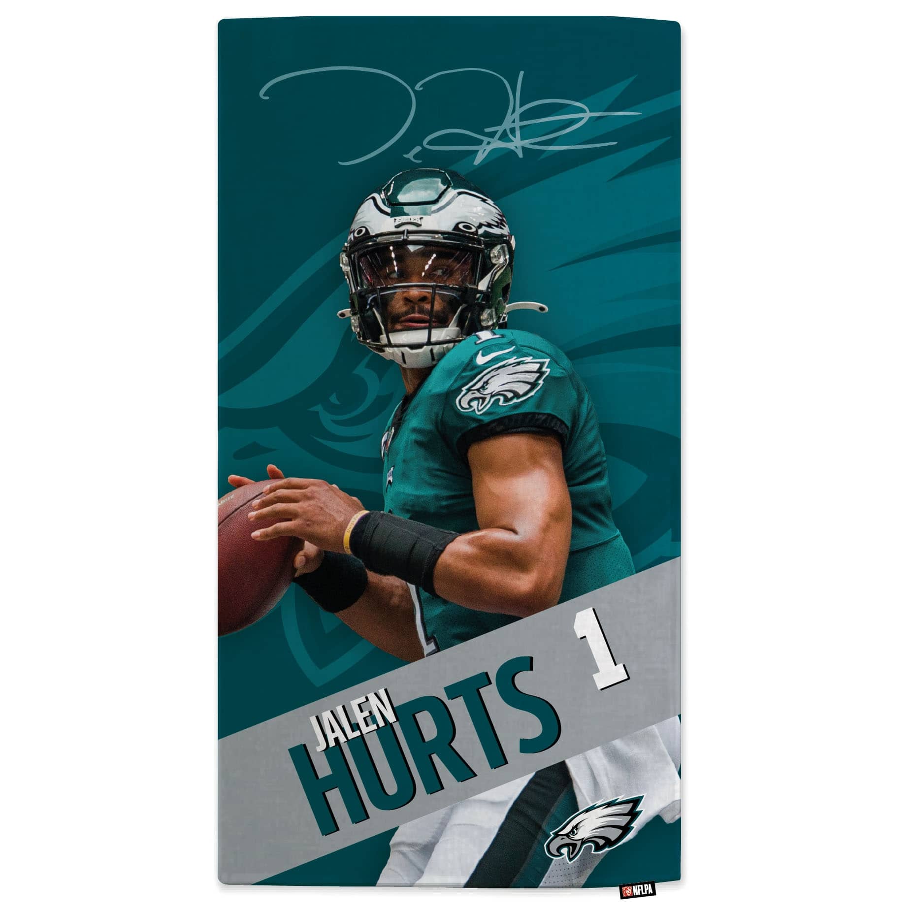 Jalen Hurts Philadelphia Eagles NFL Beach Towel