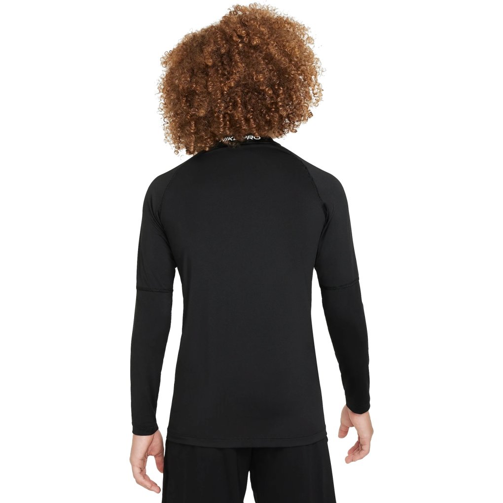 Nike Pro Dri-FIT Longsleeve Top Kids - black/white FJ6822-010