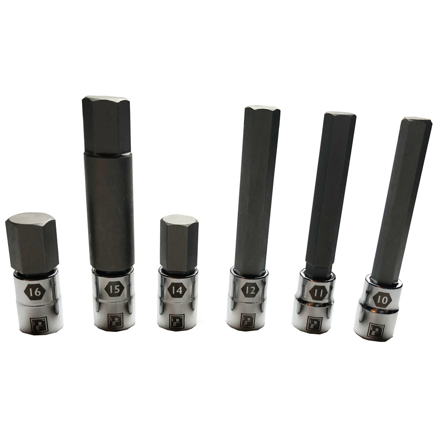 Pedro's Large Sizes Hex Bit Set - 6 piece