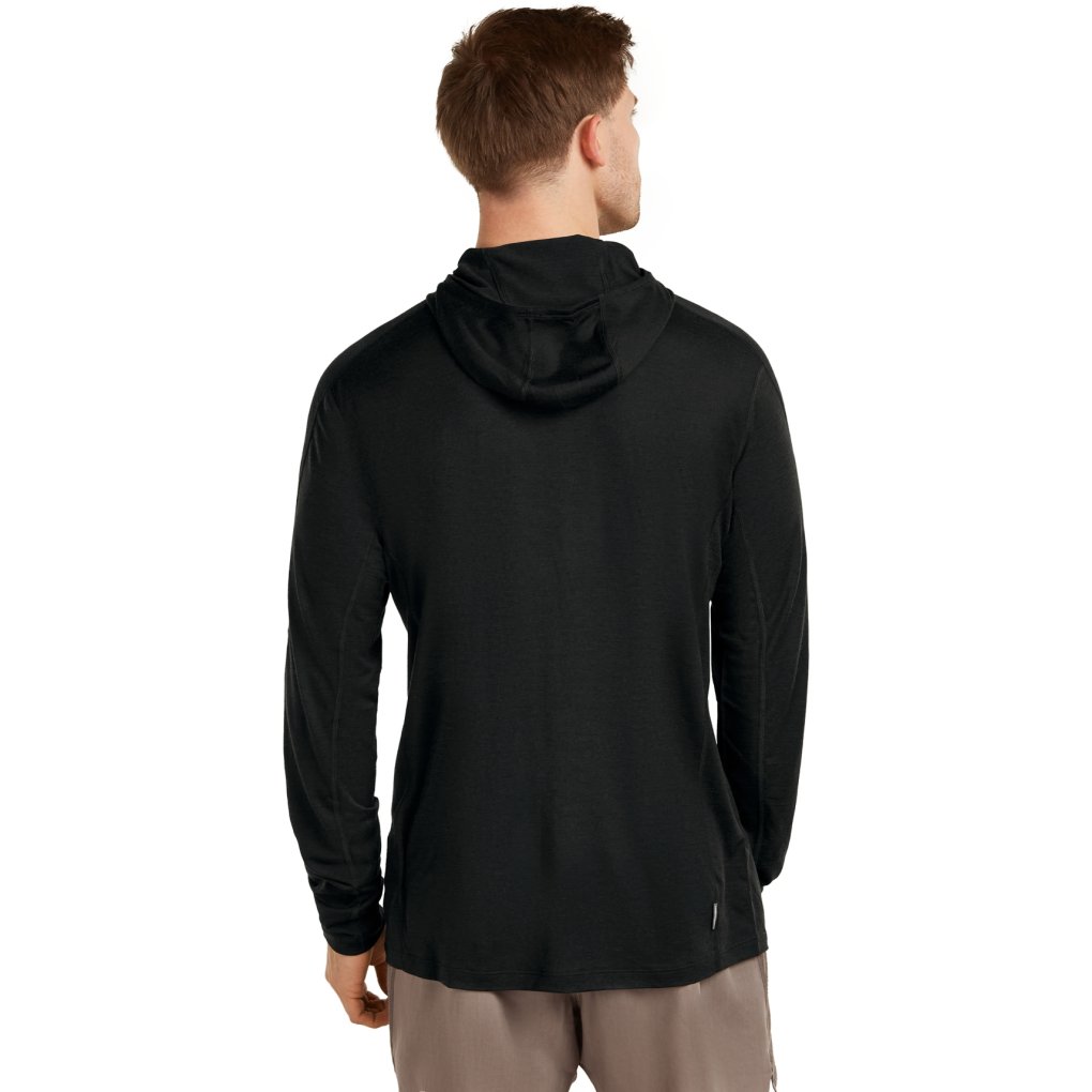 Icebreaker 150 MerinoFine™ Ace Long Sleeve Hoodie Men - Black