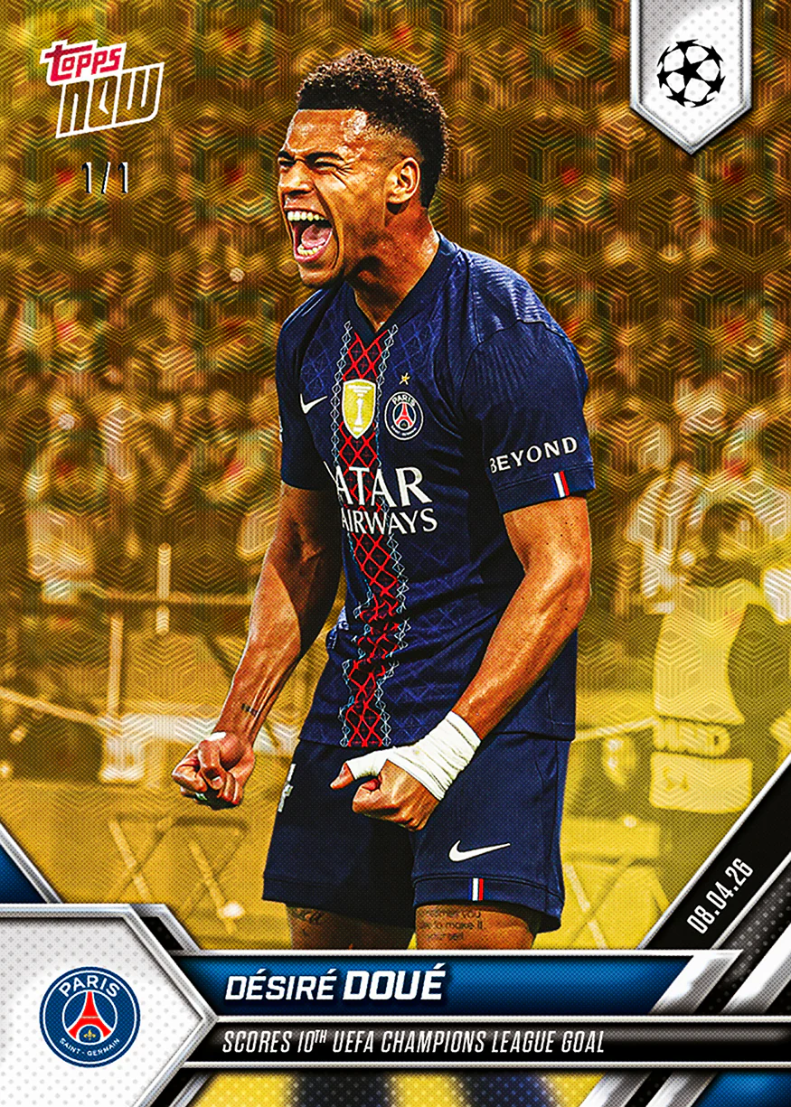 Désiré Doué - 2025-26 UCL Topps NOW® - Card 120