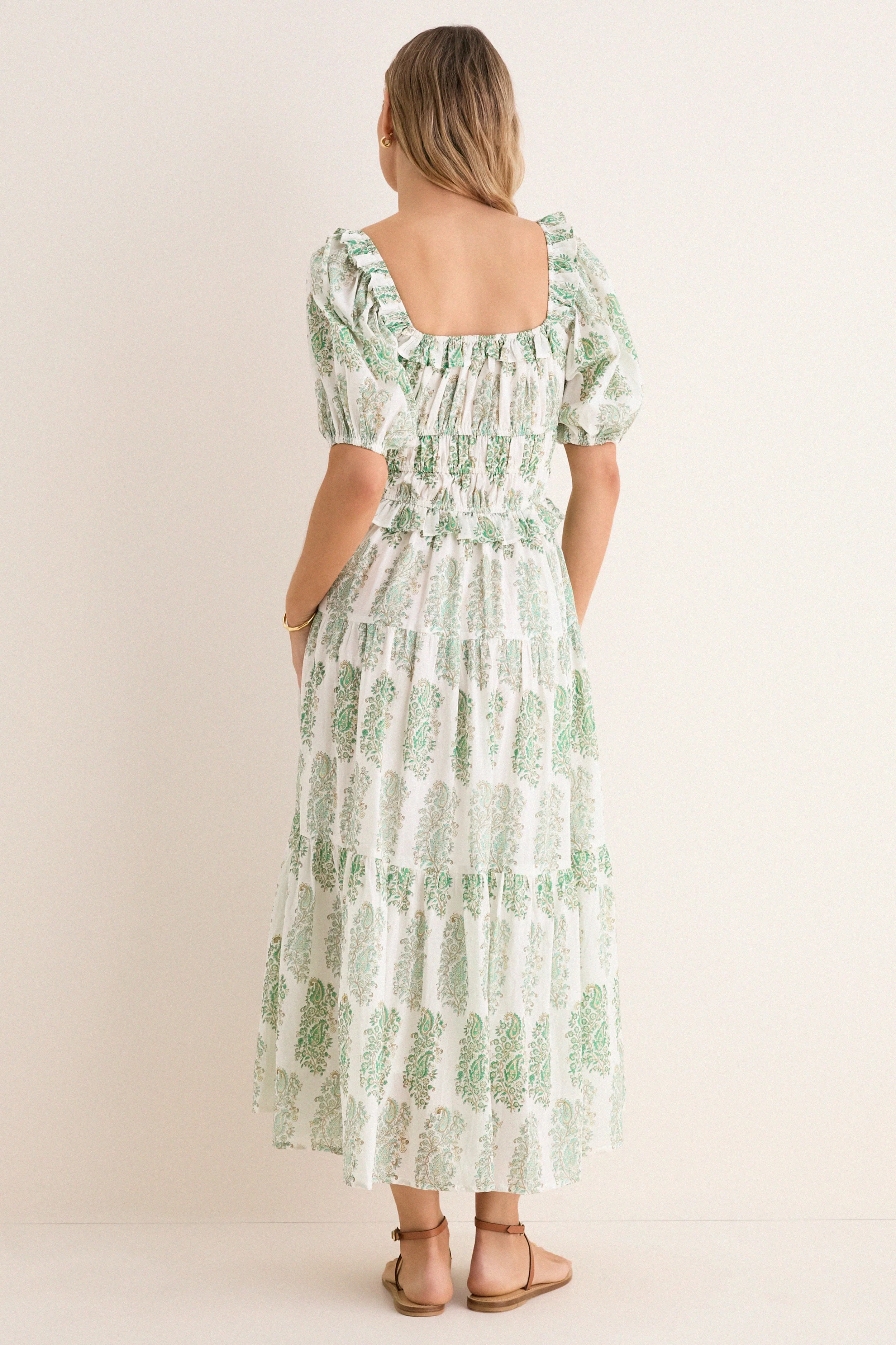 Green Mayura Percy Midi Dress