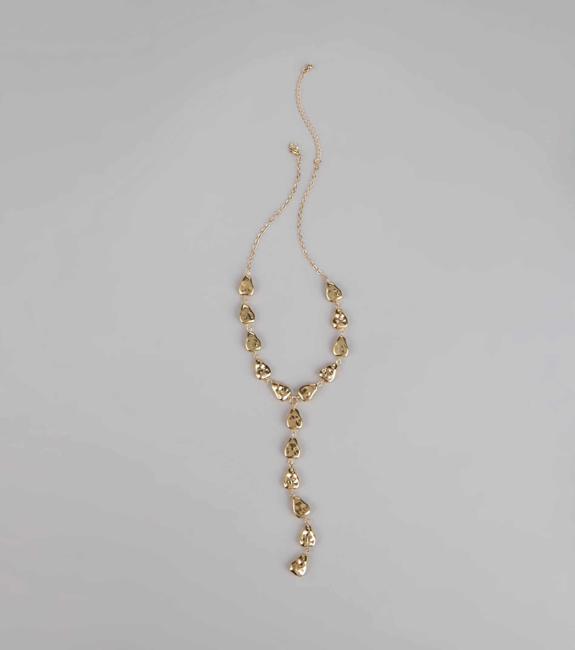 Effortless Edge Statement Lariat Necklace