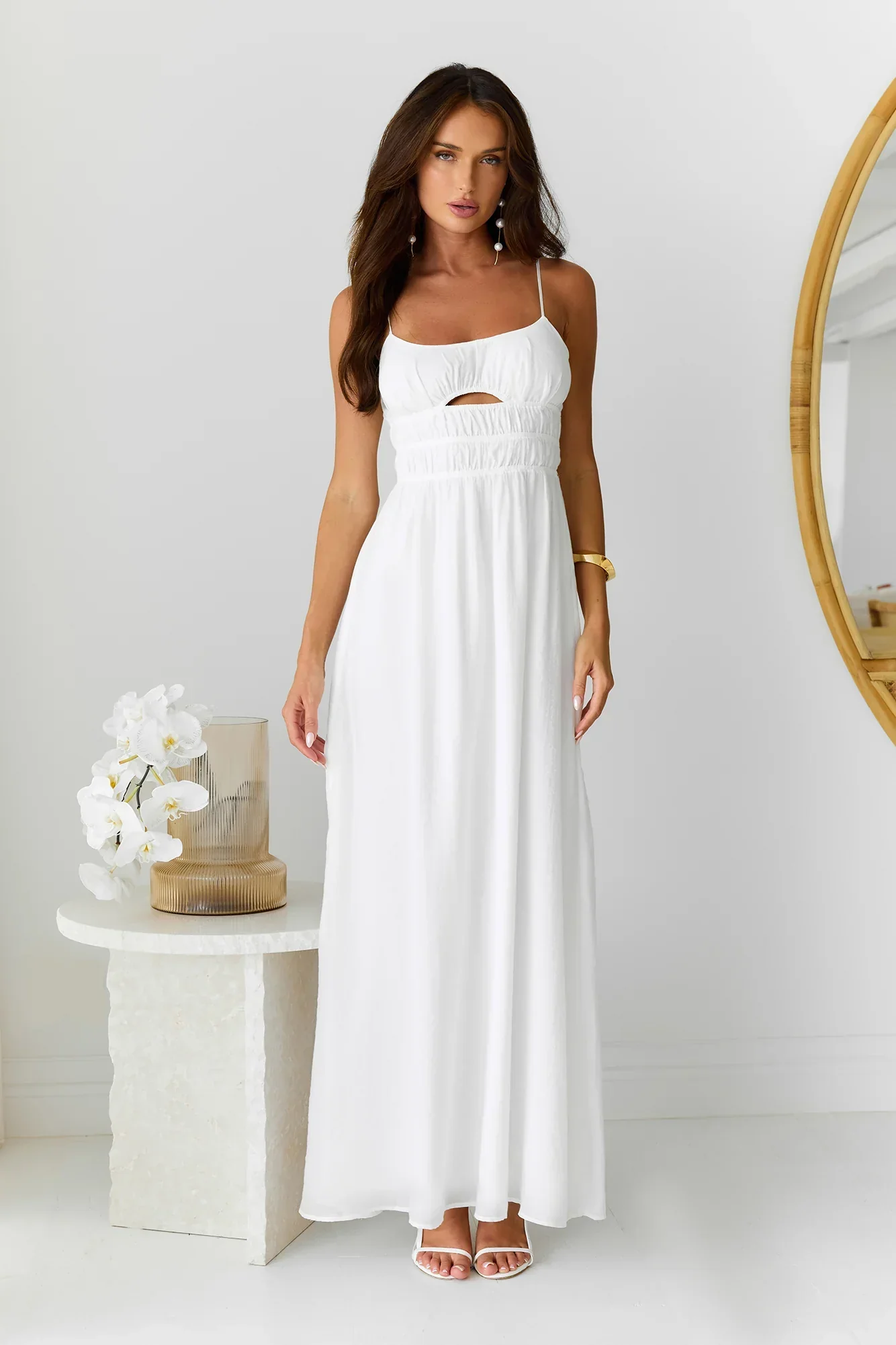 Chic Hideaway Maxi Dress White