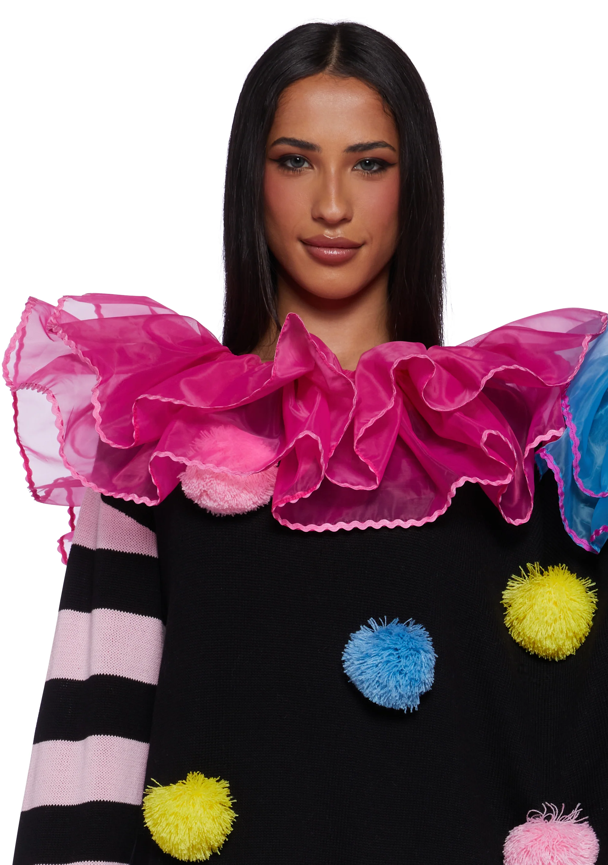 Clown Trouble Knit Sweater Set - Multi