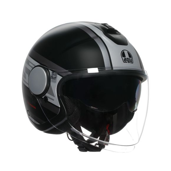 Casque jet AGV ETERES - MONDELLO - Noir / GrisRef : AG1112