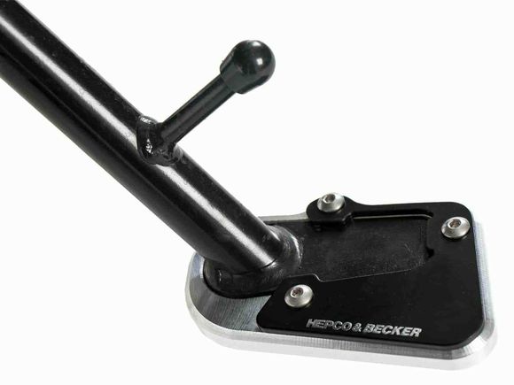 Hepco & Becker side stand extension - black/silverRef: Hbe02583A / 42116515 00 91