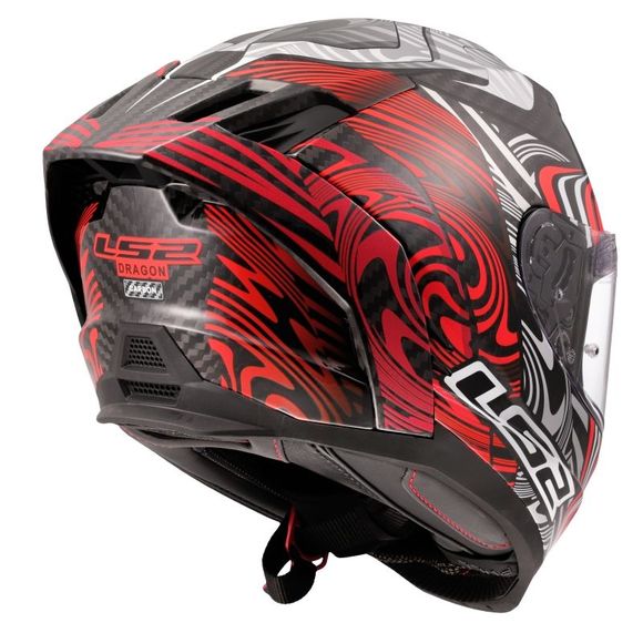 LS2 FF807 DRAGON ENTHUM Full-Face Helmet - Black / RedRef: LS1019-C664