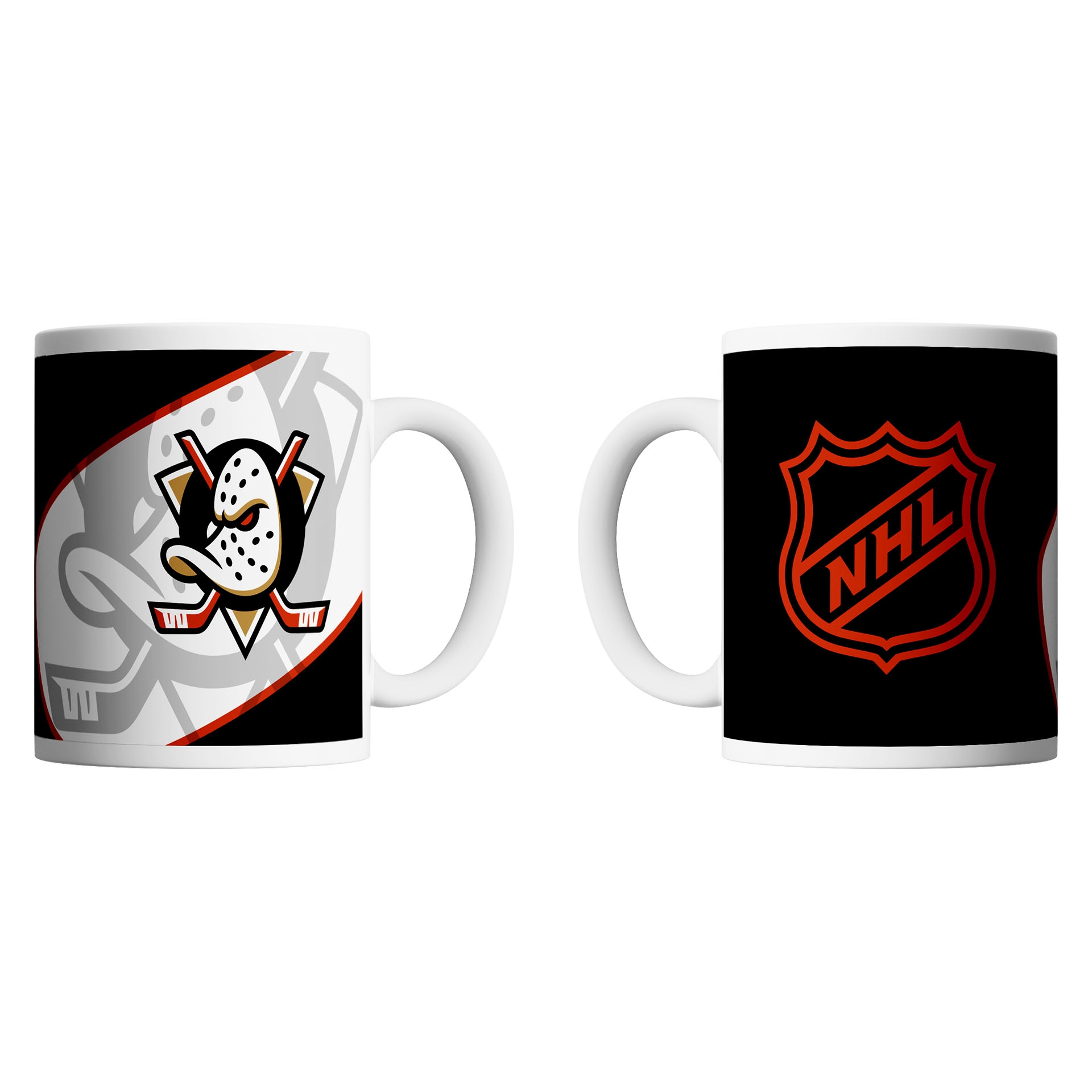 Anaheim Ducks Shadow Logo & Shield NHL Mug (330 ml)