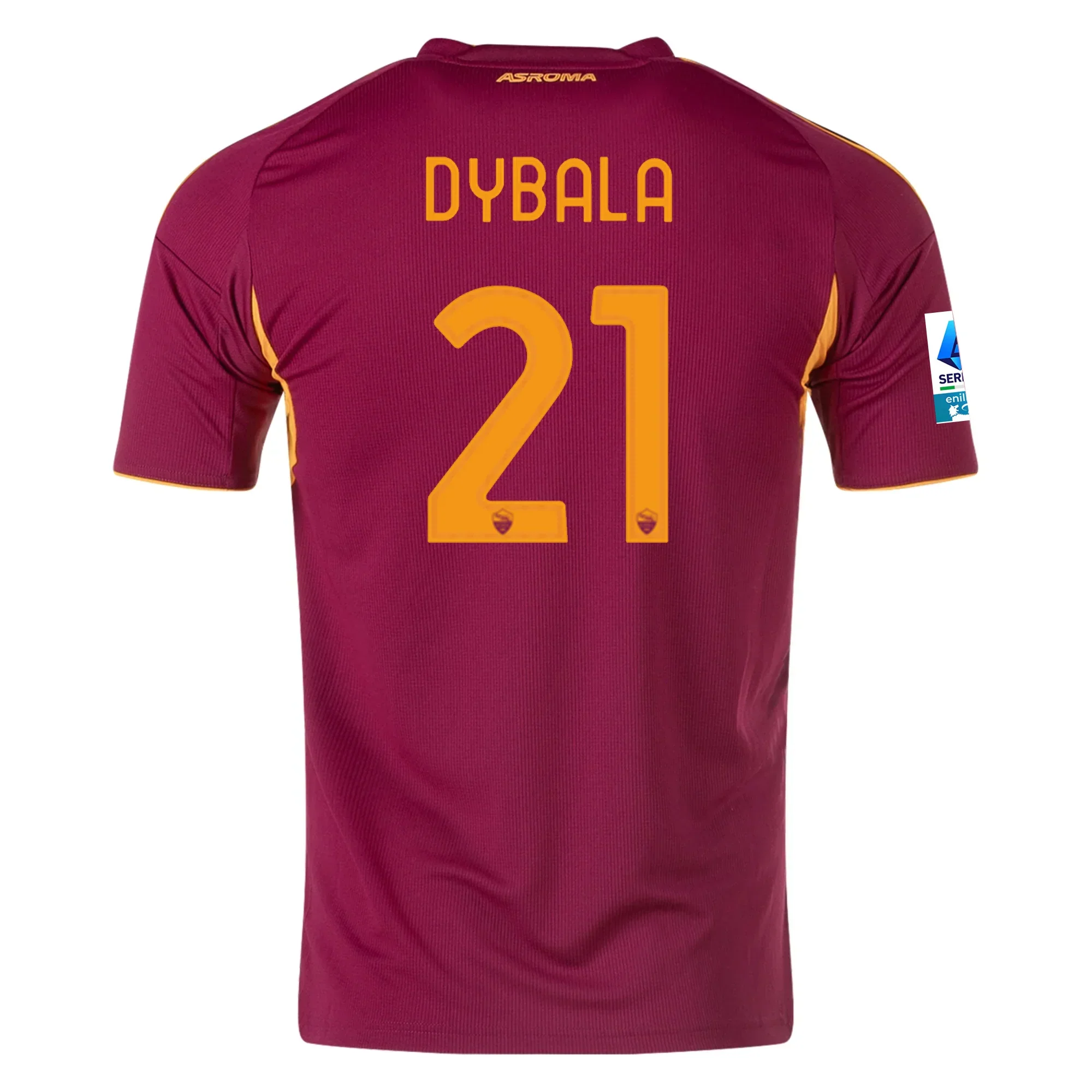 Men's Roma Paulo Dybala Home Jersey w/ Serie A Patch 25/26 (Burgundy)