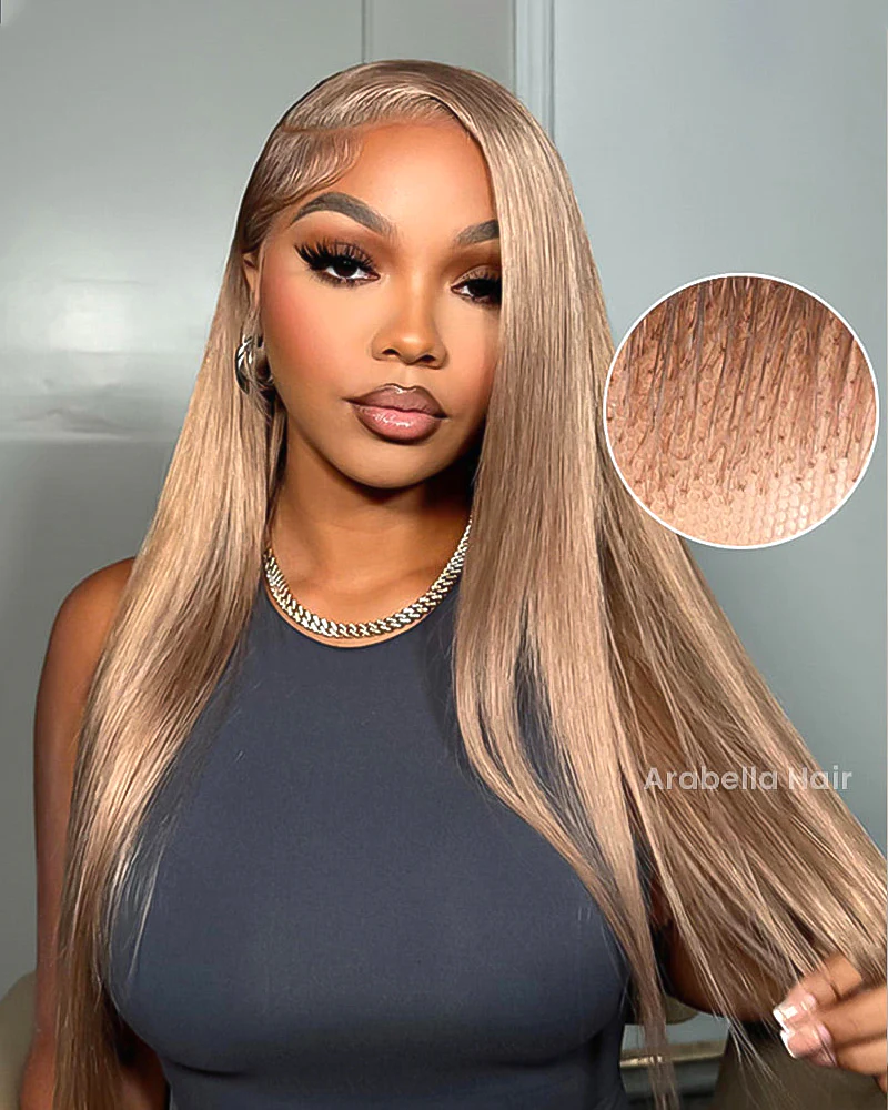 Ophirawig 6x5/13x4 Lace Glueless Milk Tea Brown Straight Wig Pre-cut Lace Beginner Friendly