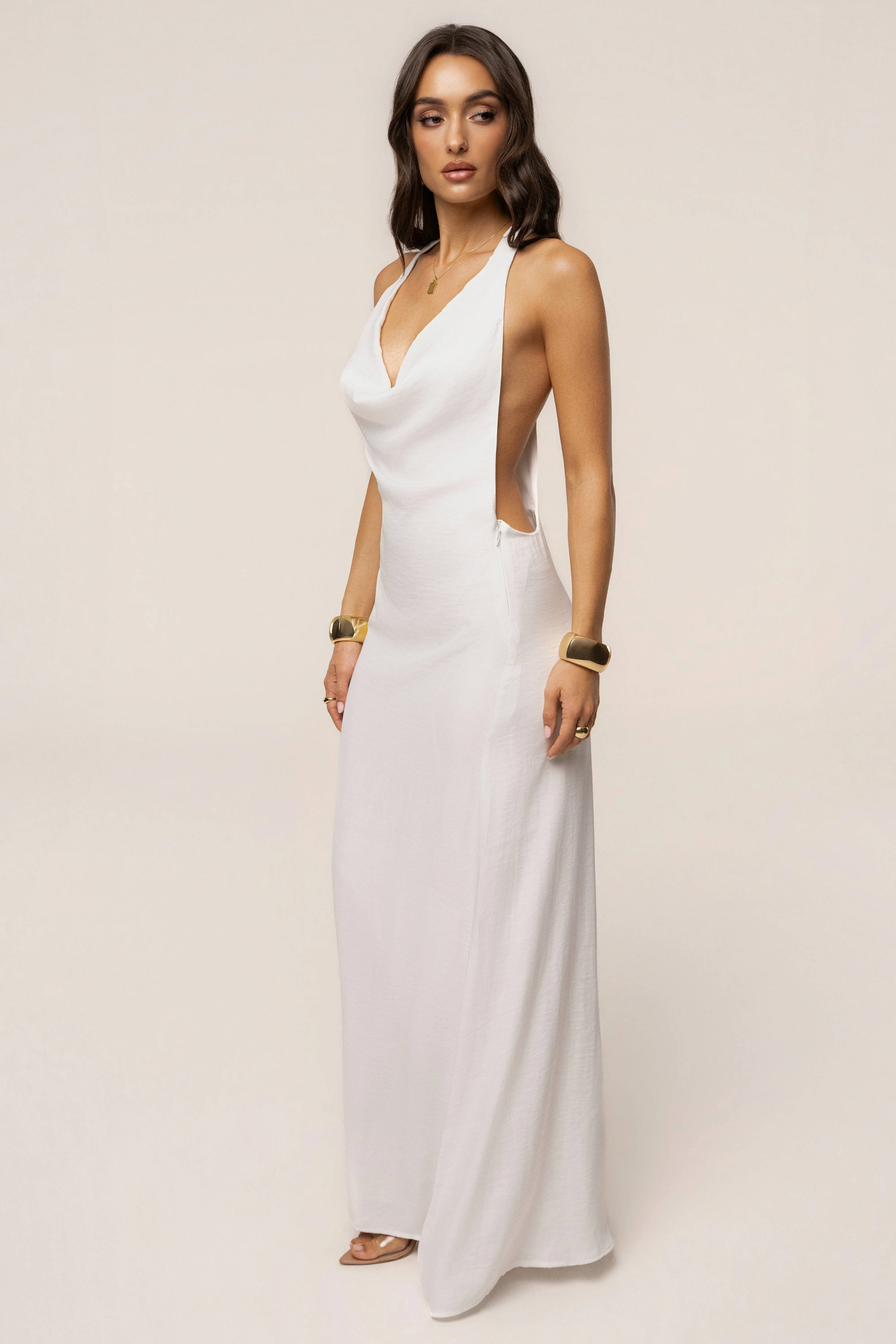 White Last Dance Maxi Dress