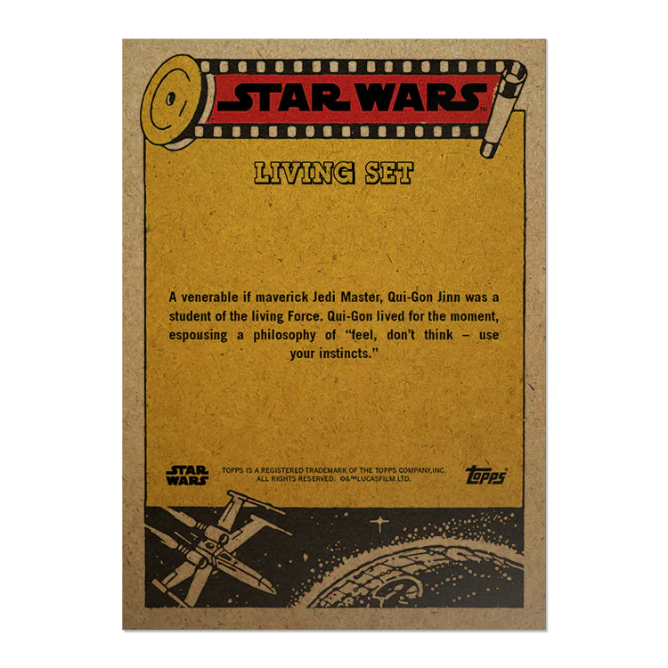 Topps UK - SW Living Set Card #424 - Qui-Gon Jinn
