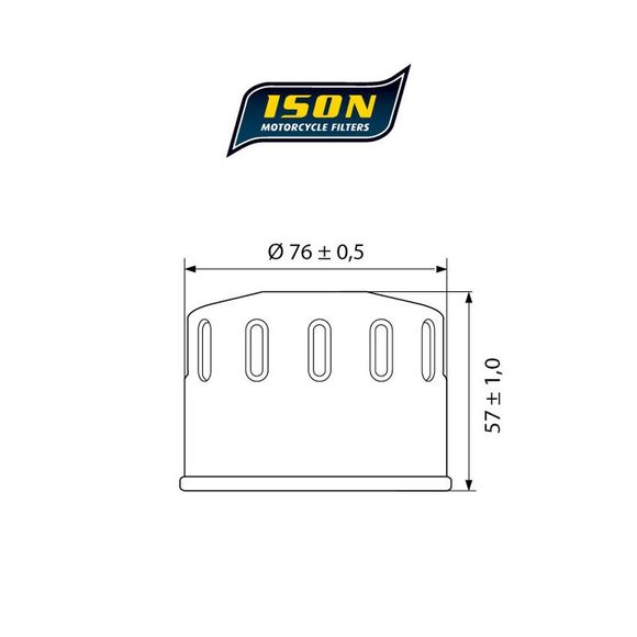 Ison 184 CANISTER Oil Filter Original TypeRef: ISON 184