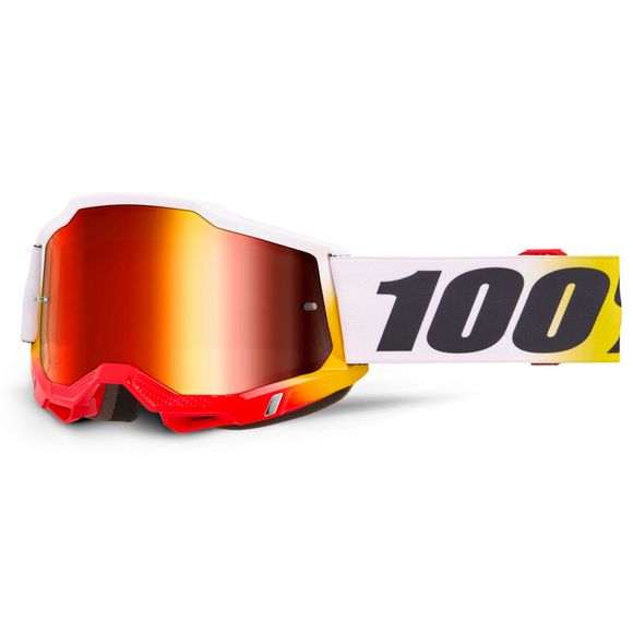 Cross Mask 100% Accuri 2 Torken - Red Mirror Ecry 2026 - White / RedRef: CE1564 / 50014-00060