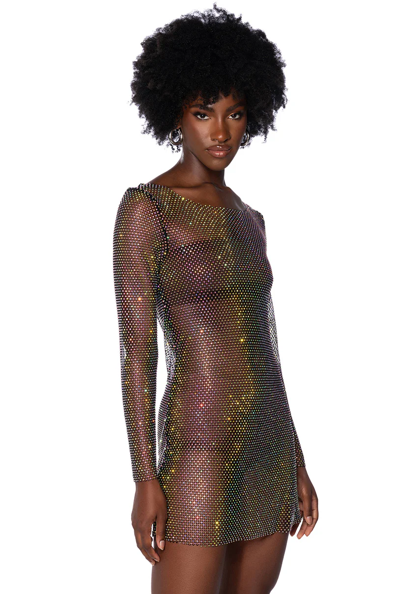 Labrynth Embellished Mini Dress