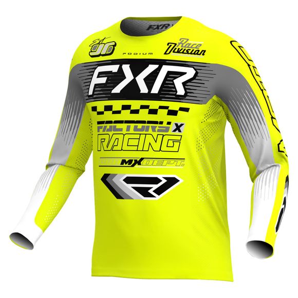 Maillot cross FXR PODIUM ENFANT - Noir / GrisRef : FXR1713