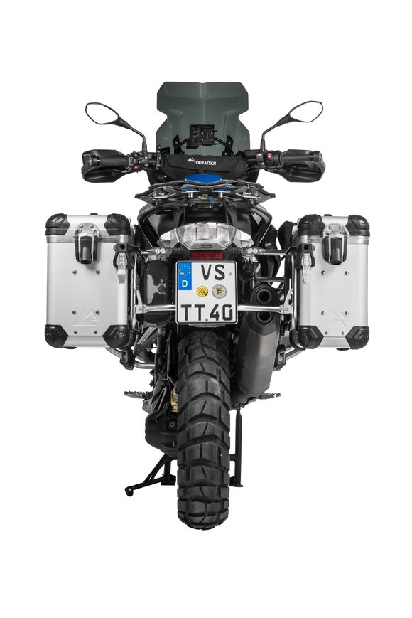 Touratech suitcase Complete kit ZEGA Evo 31/38 - Black support included - Gray anodizedRef: Trt01449A / 01-045-6831-0
