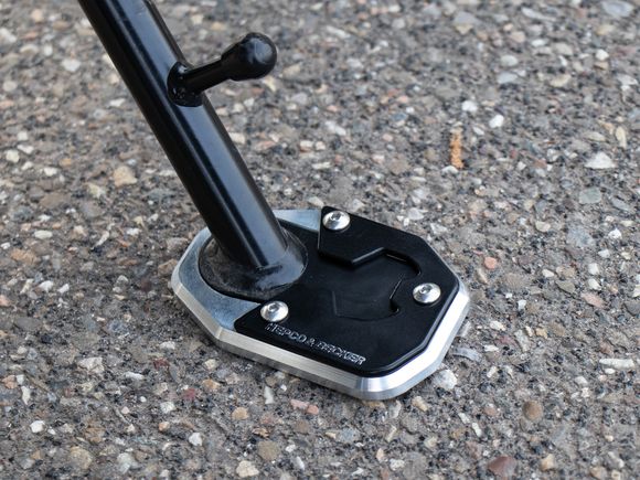 Hepco & Becker side stand extension - black/silverRef: Hbe00574A / 42116521 00 91
